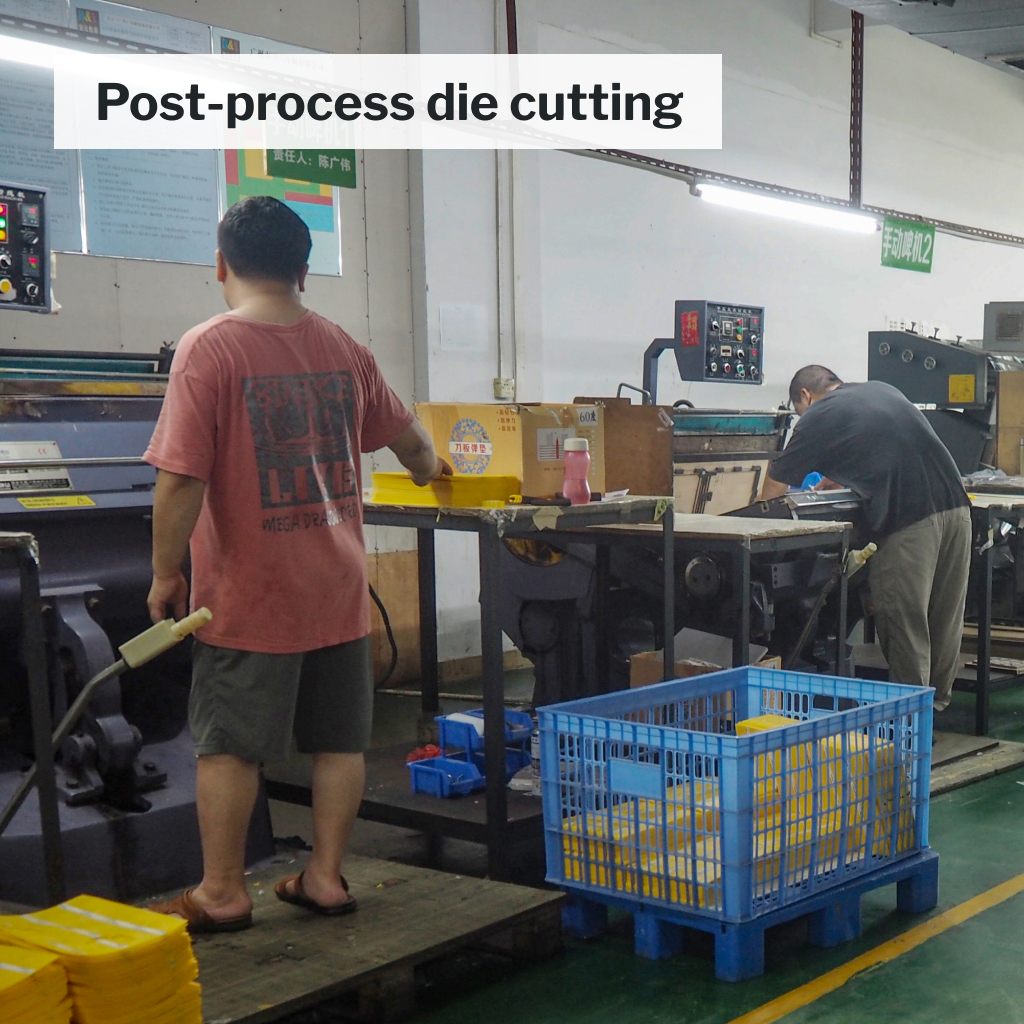 Row of printing presses used at Baoyuan Packaging's facility for high-quality printing.
